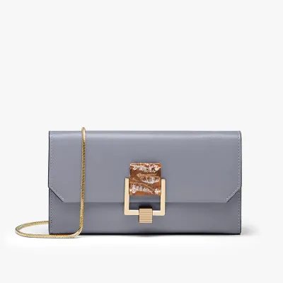 DIVA DUFFLE GRAY BLUE PURSE